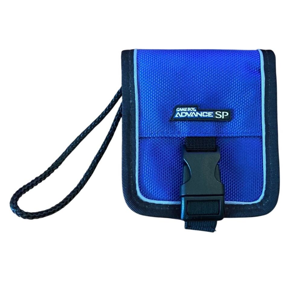 Official Blue Nintendo Game Boy Advance GBA SP Carrying Case Pouch Game Traveler